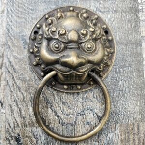 Brass Lion Head Door Knockers, Door Pull, Door Handle, Home Decoration